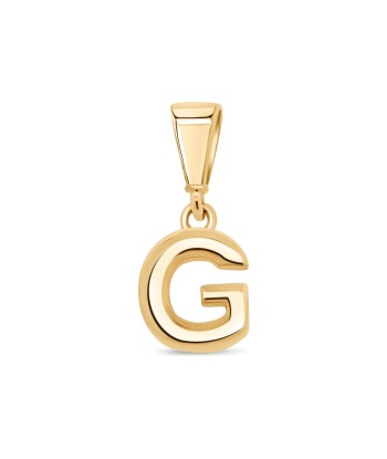 10KT Yellow Gold Initial Letter Pendant en ligne des produits 