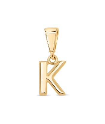 10KT Yellow Gold Initial Letter Pendant en ligne des produits 