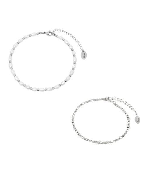 Ensemble Bracelets de Cheville Summer - Argent en linge