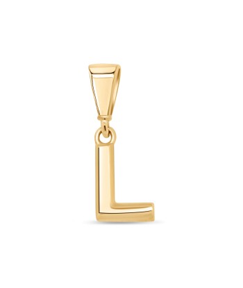 10KT Yellow Gold Initial Letter Pendant en ligne des produits 