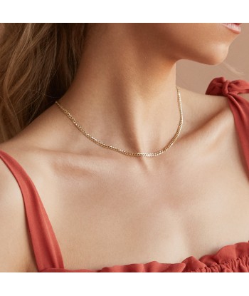 Collier Flat Curb - Or 10 Carats Profitez des Offres !