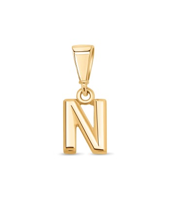 10KT Yellow Gold Initial Letter Pendant en ligne des produits 