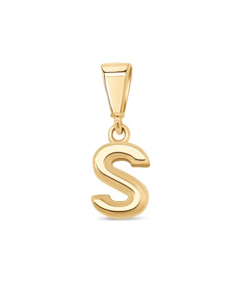 10KT Yellow Gold Initial Letter Pendant en ligne des produits 