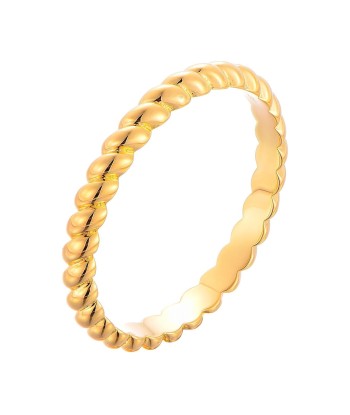 Casablanca Thin Twist Gold Plated Ring Les êtres humains sont 