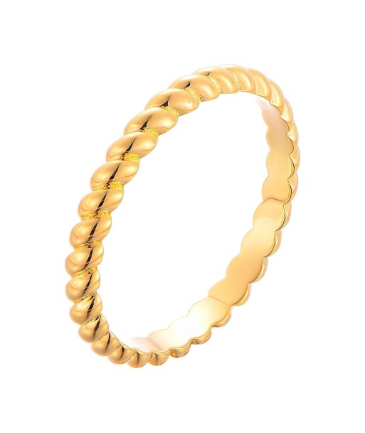 Casablanca Thin Twist Gold Plated Ring Les êtres humains sont 