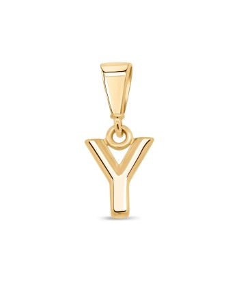 10KT Yellow Gold Initial Letter Pendant en ligne des produits 