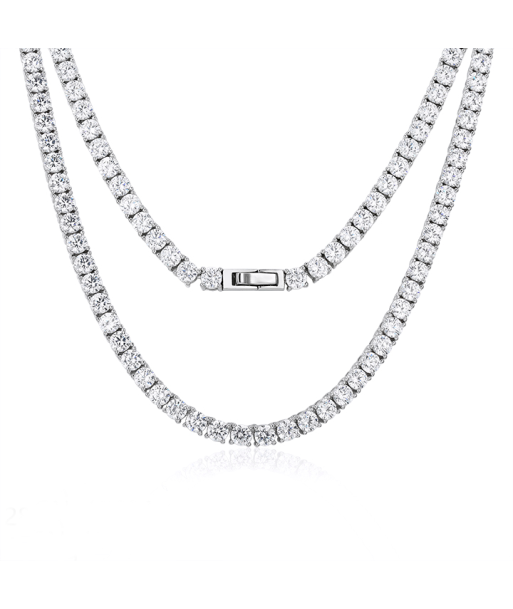 Casablanca Silver Tennis Necklace prix