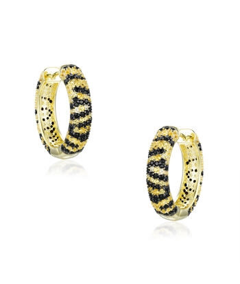 Casablanca Gold Tone Tiger Earrings Paris Déstockage Promo