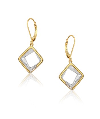 Casablanca Two- Tone Drop Diamond Earrings sur le site 