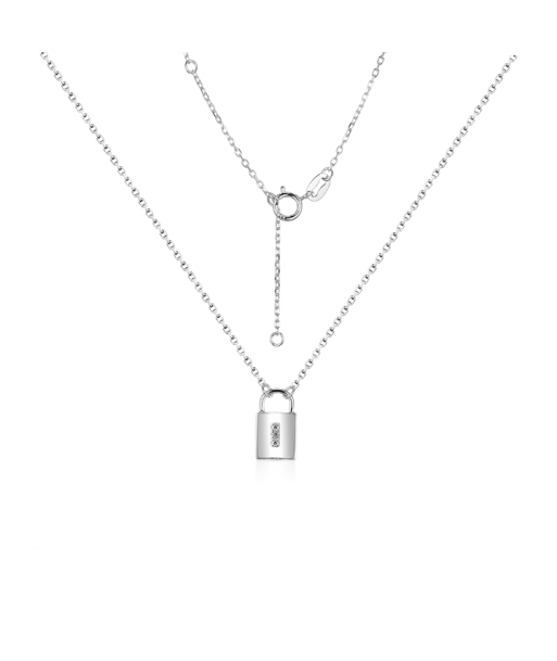 Casablanca Sterling Silver Lock Necklace 50% de réduction en Octobre 2024