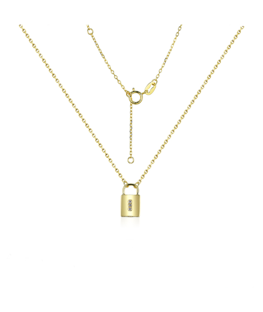 Casablanca Gold Tone Sterling Silver Lock Necklace les ctes