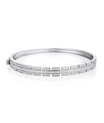 Casablanca Sterling Silver CZ Tennis Bangle Bracelet Les magasins à Paris