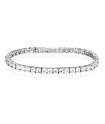 Casablanca Sterling Silver CZ Tennis Bracelet rembourrage situé sous