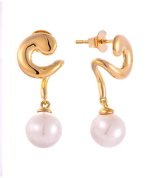 Casablanca Swirl Pearl Earrings de France