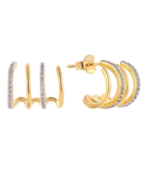 Casablanca Claw Stud Gold Tone Earrings Fin de série