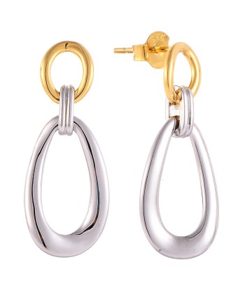 Casablanca Two-Tone Double Hoop Earrings shop