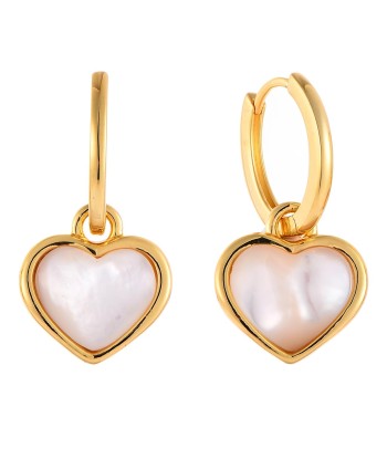 Casablanca Gold Plated Heart Shell Earrings 2 - 3 jours ouvrés.