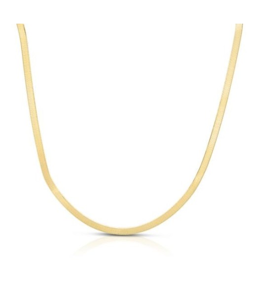 Yellow Gold Plated Herringbone Chain chez Cornerstreet bien 