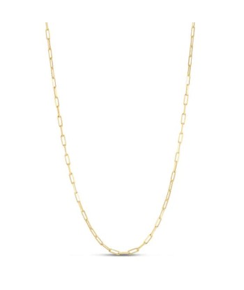 Yellow Gold Plated Paperclip Necklace la chaussure