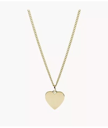 Fossil Gold Plated Heart Necklace livraison et retour toujours gratuits