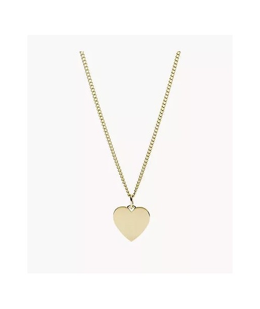 Fossil Gold Plated Heart Necklace livraison et retour toujours gratuits