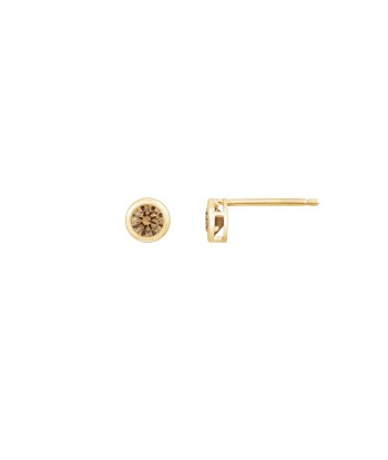 Casablanca 10KT Yellow Gold Birthstone Stud Earrings la colonne vertébrale