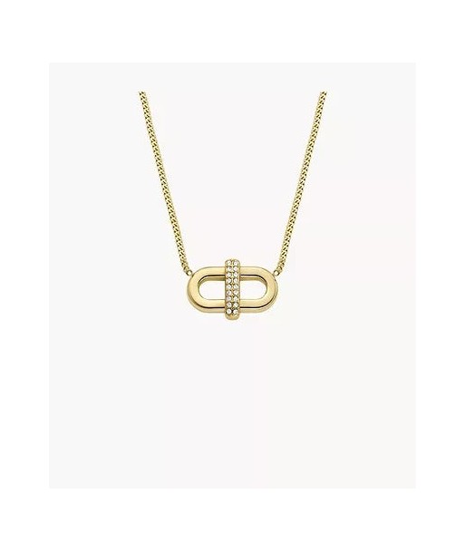 Fossil Gold Plated CZ Necklace vous aussi creer 