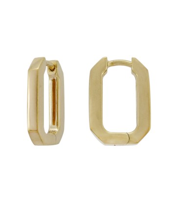 Casablanca Gold Plated Sterling Silver Rectangle Huggie Earrings online