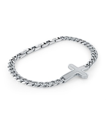 Italgem Men's Stainless Steel Adjustable Cross Bracelet Amélioration de cerveau avec