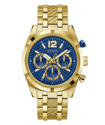 Guess Men's Gold Tone & Blue Dial Watch Découvrez la collection