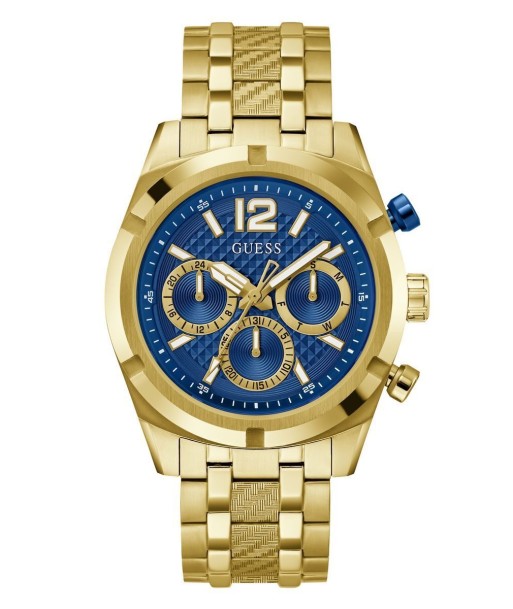 Guess Men's Gold Tone & Blue Dial Watch Découvrez la collection