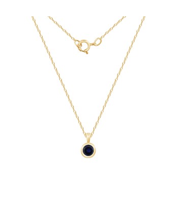 Casablanca 10KT Yellow Gold Birthstone Necklace rembourrage situé sous