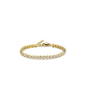 Casablanca CZ Gold Plated Sterling Silver Tennis Bracelet: Small la livraison gratuite