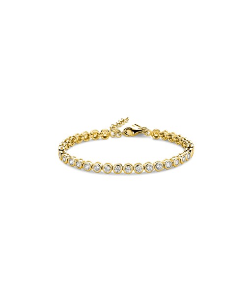 Casablanca CZ Gold Plated Sterling Silver Tennis Bracelet: Small la livraison gratuite