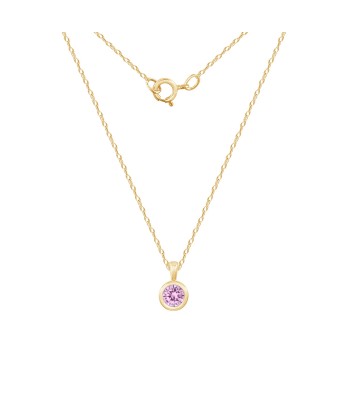 Casablanca 10KT Yellow Gold Birthstone Necklace rembourrage situé sous