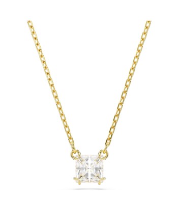 Swarovski Stilla Gold Plated Square Necklace Faites des économies