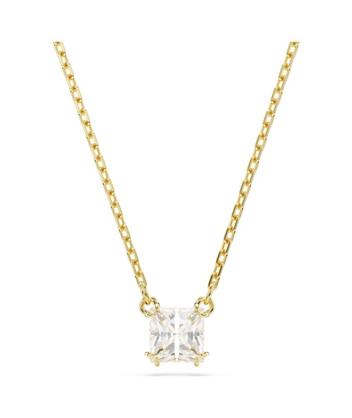 Swarovski Stilla Gold Plated Square Necklace Faites des économies