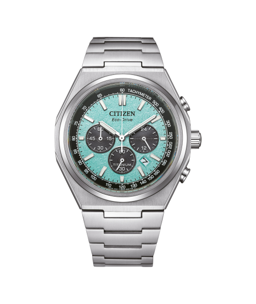 Citizen Men's Forza Chrono Watch: Light Blue Dial de technologie