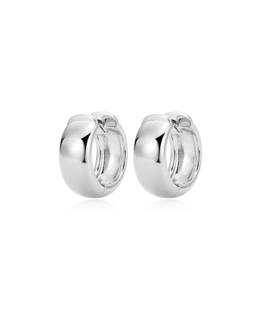 Casablanca 16MM Sterling Silver Huggie Hoop Earrings de pas cher