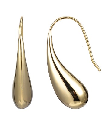 Casablanca Gold Plated Sterling Silver Teardrop Hook Earrings 2024