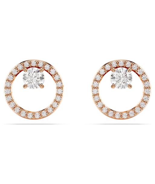 Swarovski Constella Rose Plated Stud Earrings du meilleur 