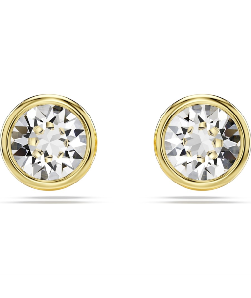 Swarovski Gold Tone Bezel Stud Earrings votre restaurant rapide dans 