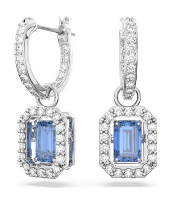 Swarovski Milenia Blue Stone Drop Earrings en linge