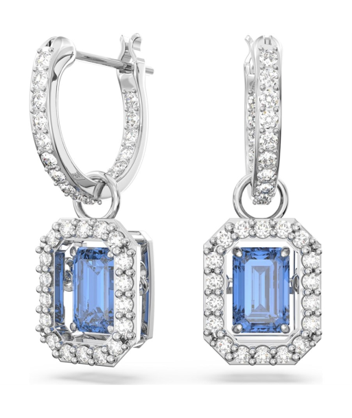 Swarovski Milenia Blue Stone Drop Earrings en linge