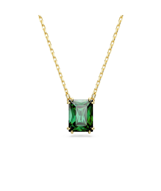 Swarovski Matrix Gold Tone Green Crystal Necklace ouvre sa boutique