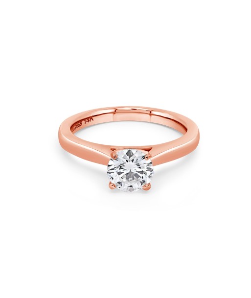 1.00CT Lab Grown Round Cut Engagement Ring suggérées chez