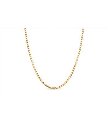 20" Yellow Gold Square Box Chain livraison et retour toujours gratuits