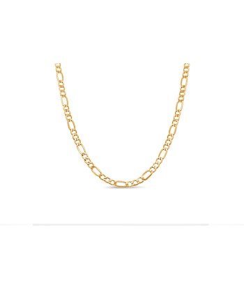 20" Yellow Gold Figaro Chain la chaussure