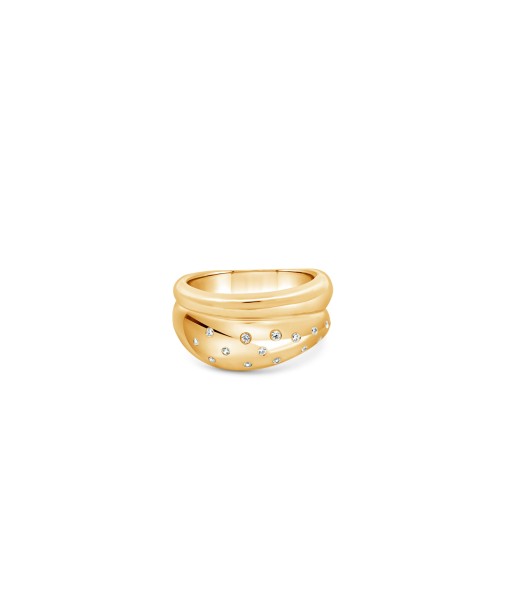 Gold Plated CZ Doom Ring s'inspire de l'anatomie humaine