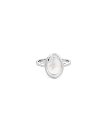 Silver Mother Of Pearl Ring Amélioration de cerveau avec